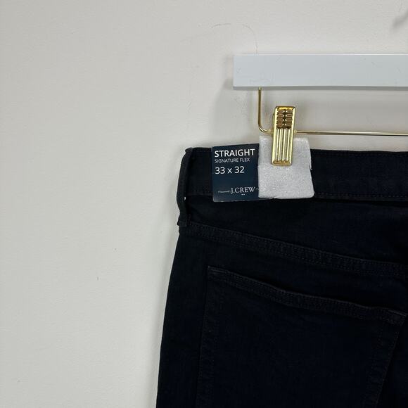 J.Crew Straight Fit Jean Signature Flex Stretch Denim Mens Black W33 L32 NWT - Picture 7 of 10